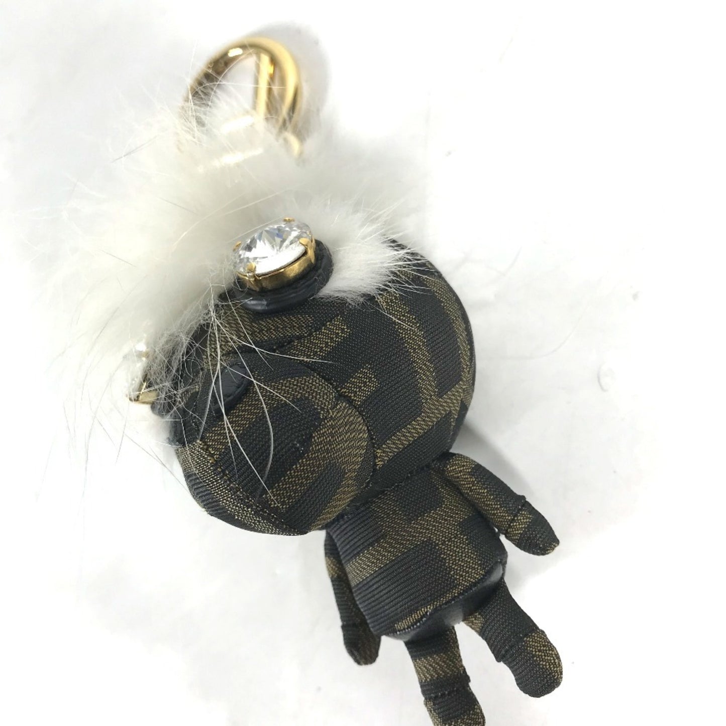 Fendi Canvas Brown Key Rings