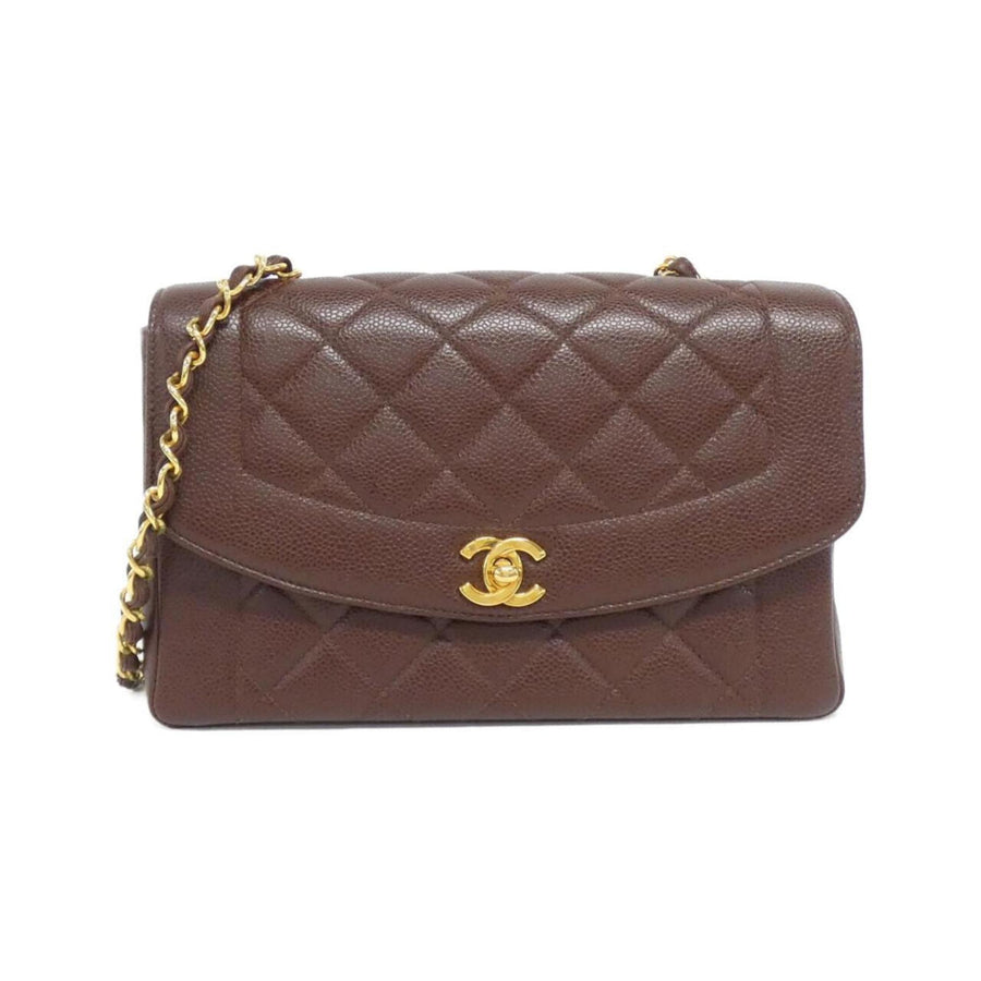 Chanel Calfskin Brown Shoulder Bags