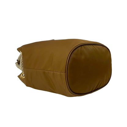 Prada Nylon Brown Shoulder Bags