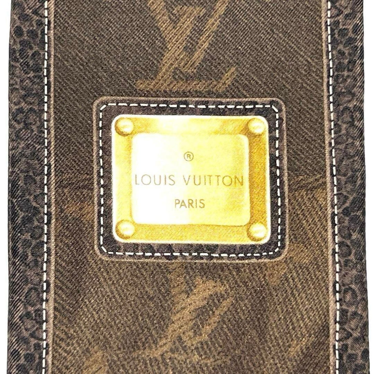 Louis Vuitton Silk Brown Scarves