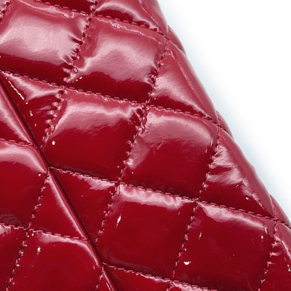 Chanel Patent Red Shoulder Bags
