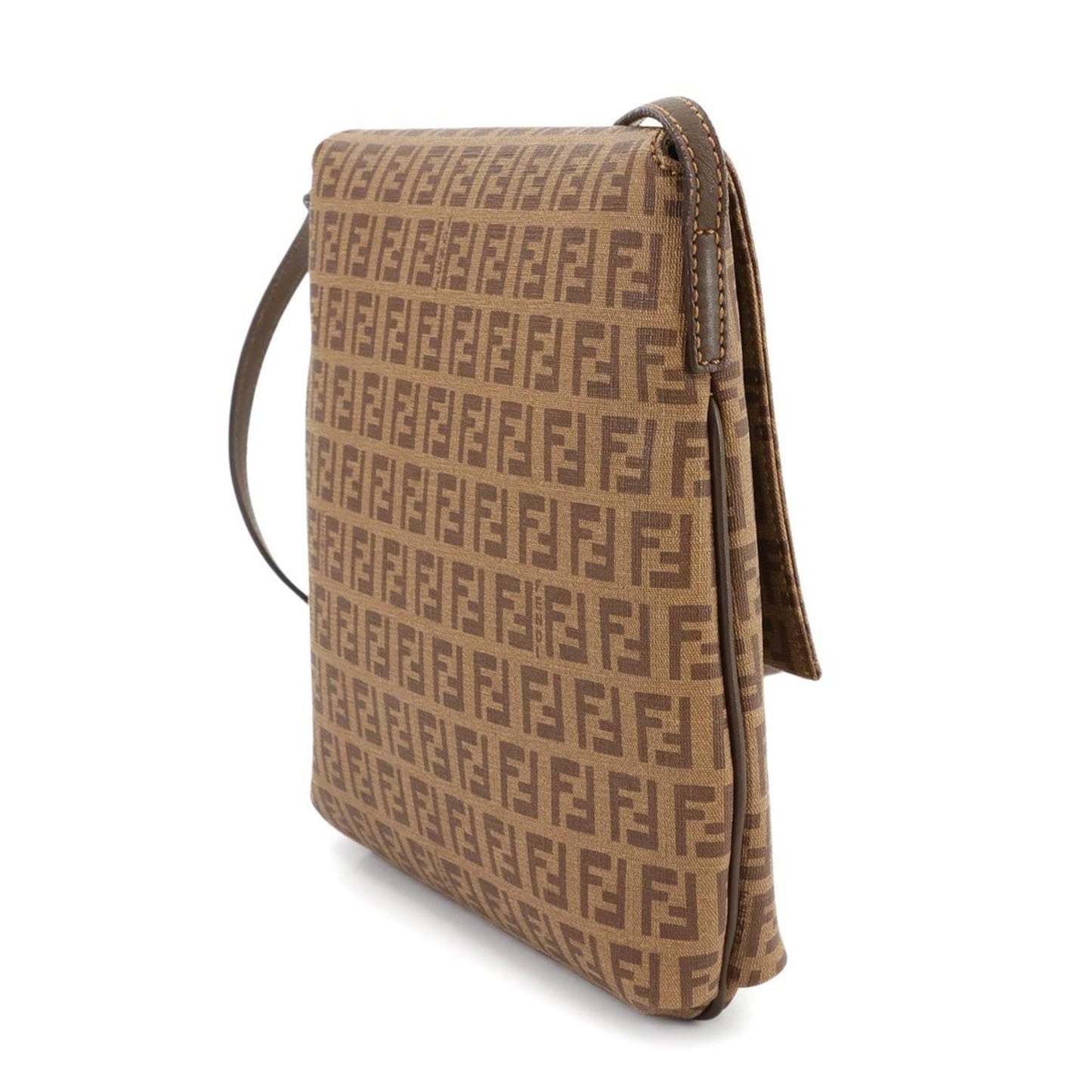Fendi Pvc Brown Shoulder Bags