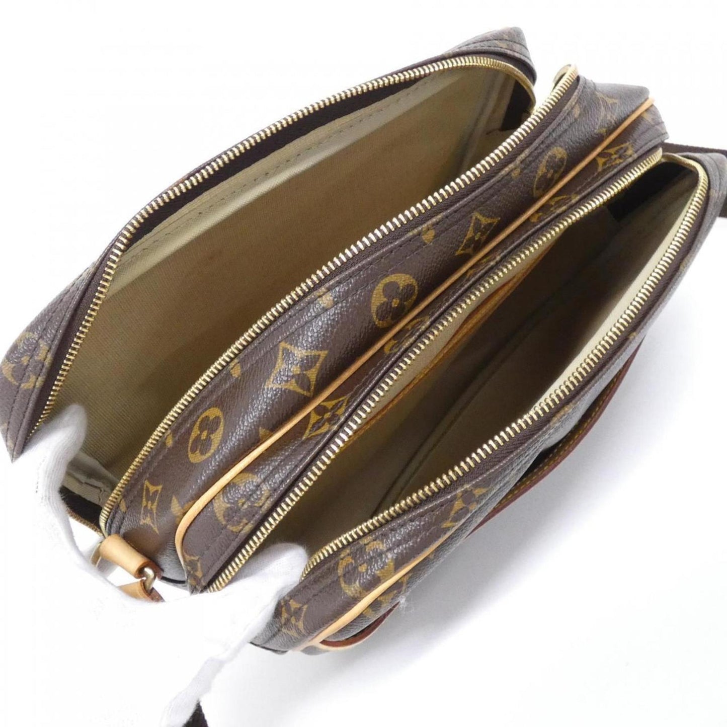 Louis Vuitton Coated Canvas Brown Shoulder Bags