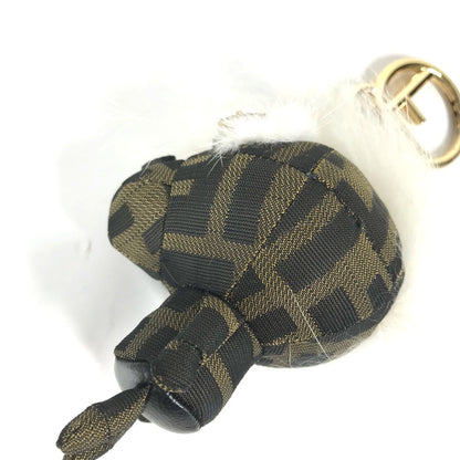 Fendi Canvas Brown Key Rings