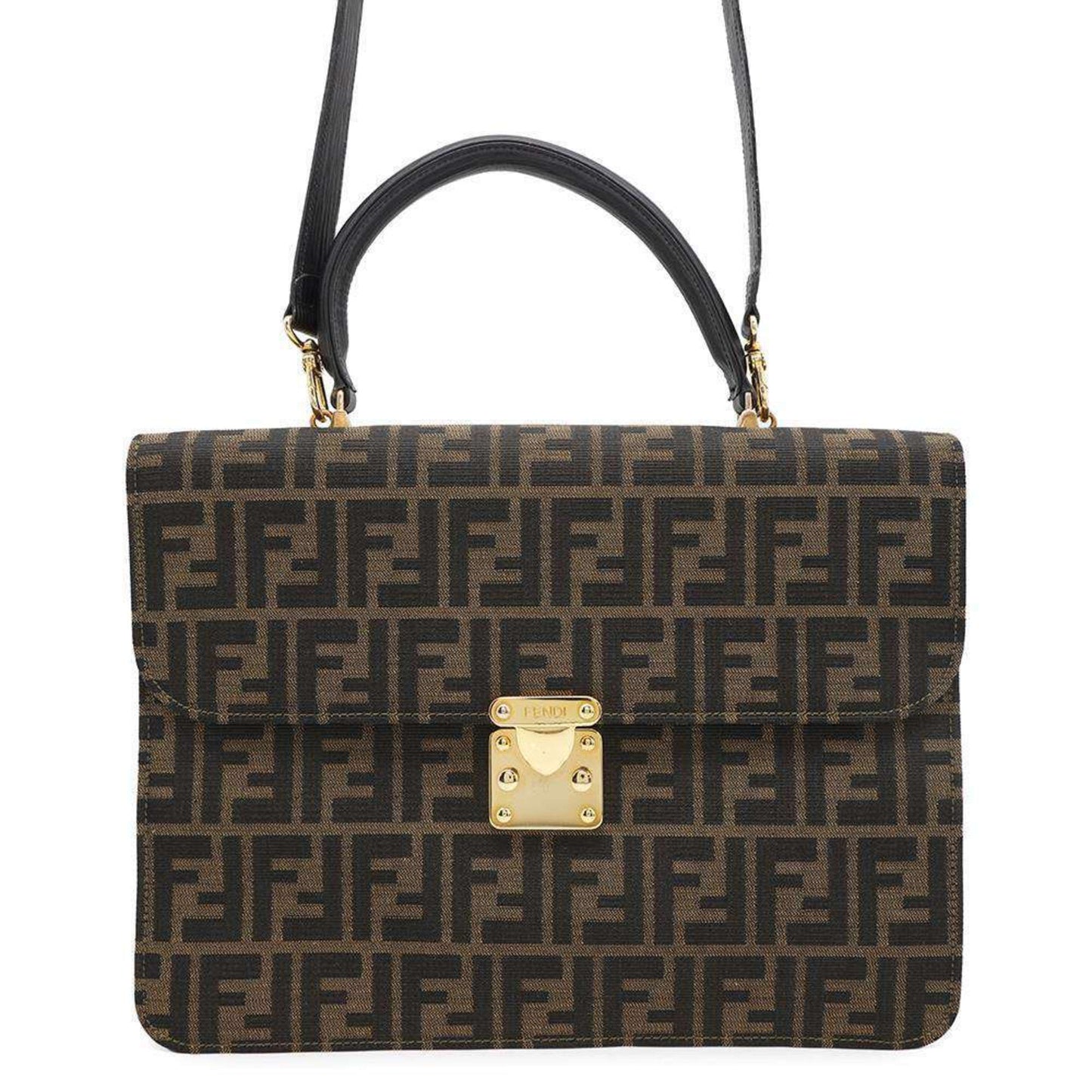 Fendi Canvas Brown Handbags