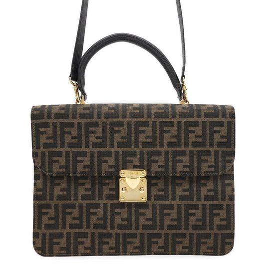 Fendi Canvas Brown Handbags