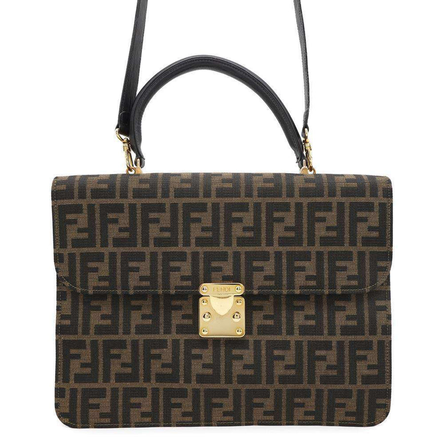 Fendi Canvas Brown Handbags