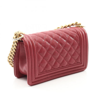 Chanel Calfskin Red Shoulder Bags