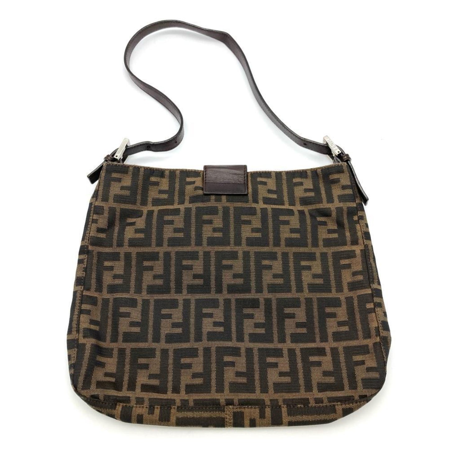 Fendi Canvas Brown Shoulder Bags