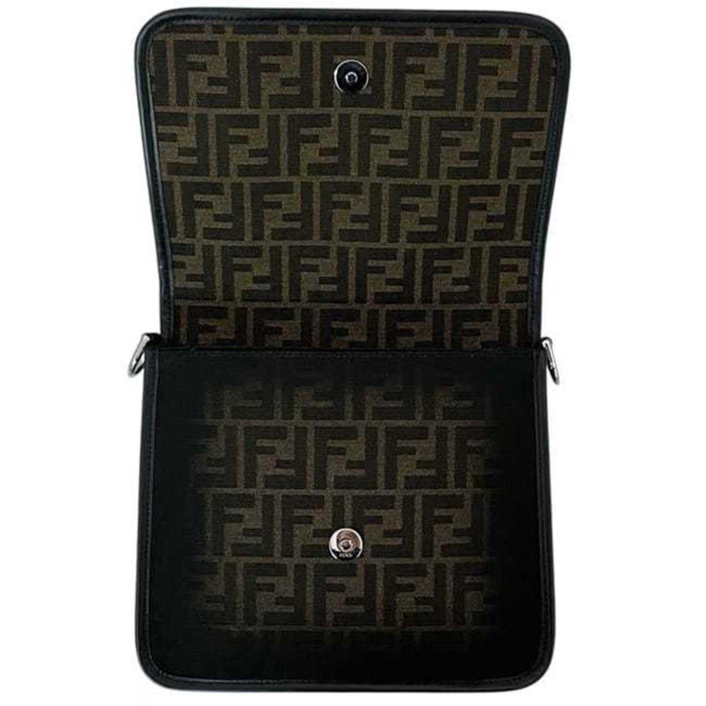 Fendi Canvas Black Shoulder Bags