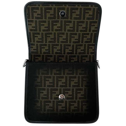 Fendi Canvas Black Shoulder Bags