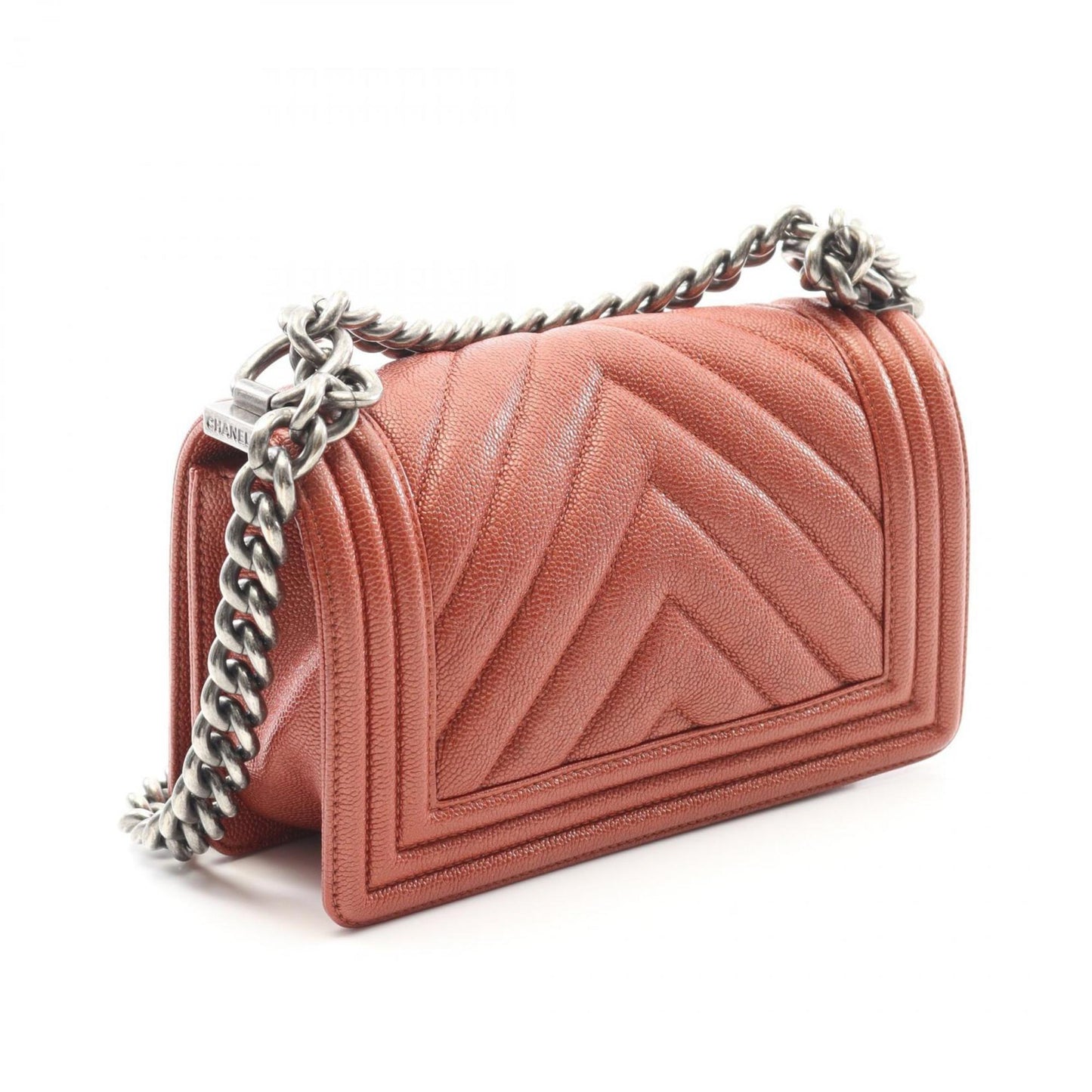 Chanel Calfskin Brown Shoulder Bags
