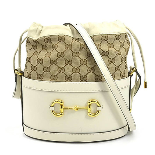 Gucci Canvas White Shoulder Bags