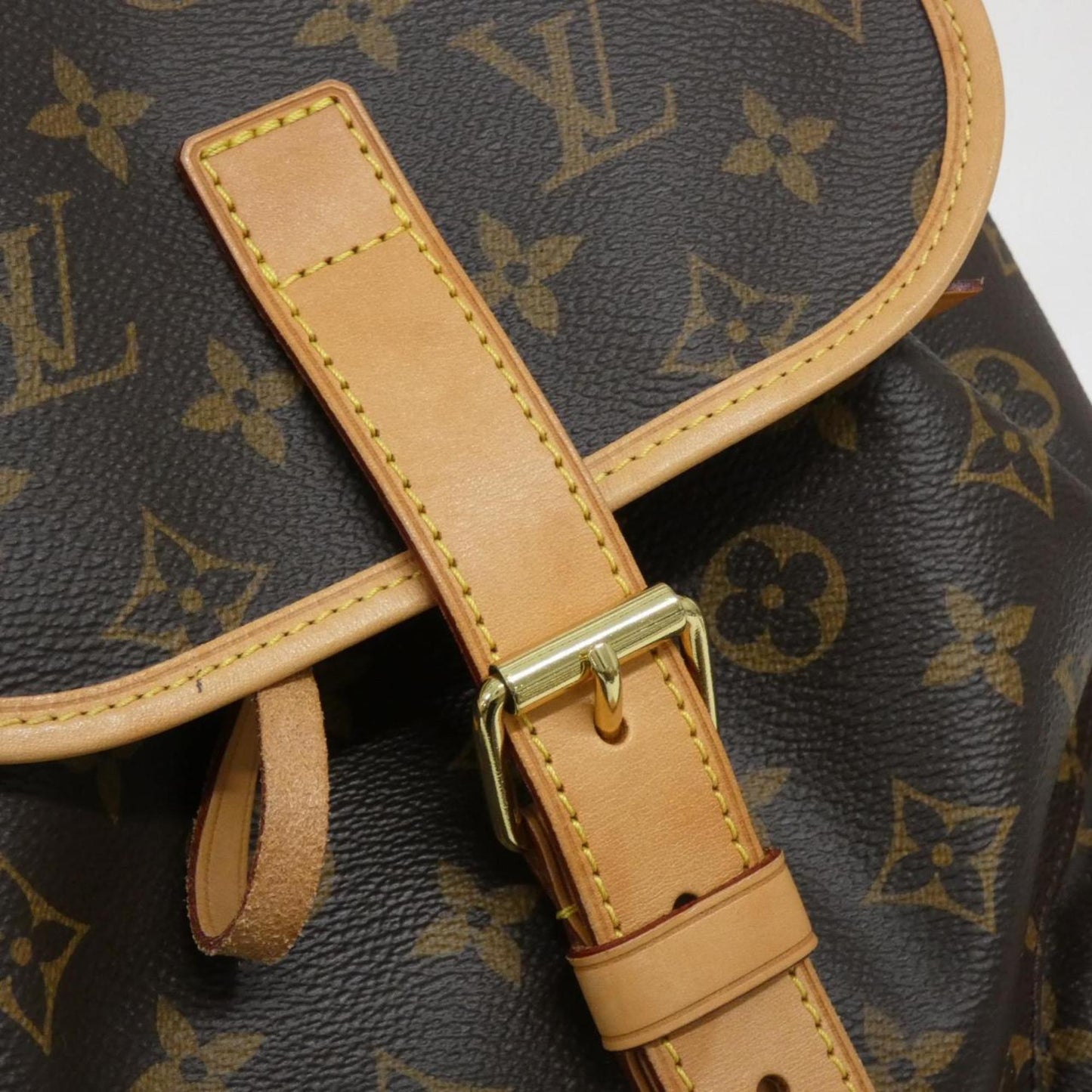 Louis Vuitton Coated Canvas Brown Backpacks