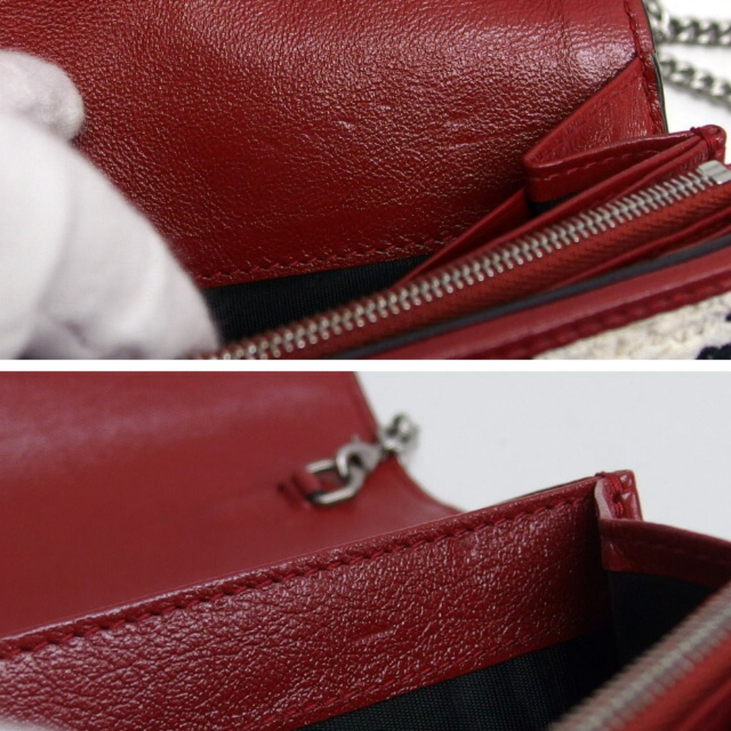 Gucci Tweed Black Clutch Bags