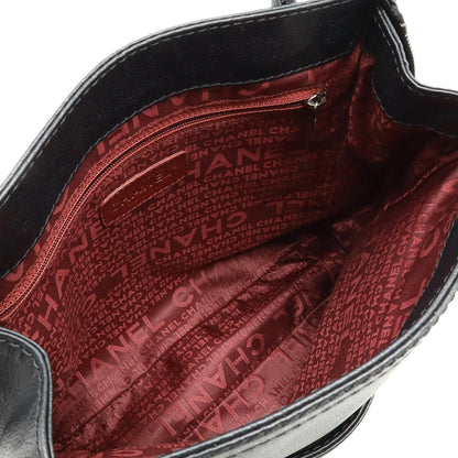 Chanel Calfskin Black Handbags