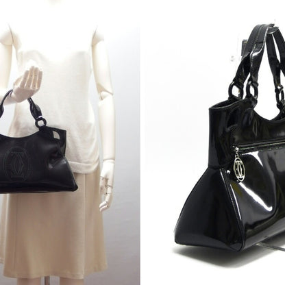 Cartier Patent Black Handbags