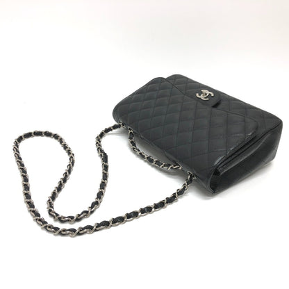 Chanel Calfskin Black Shoulder Bags