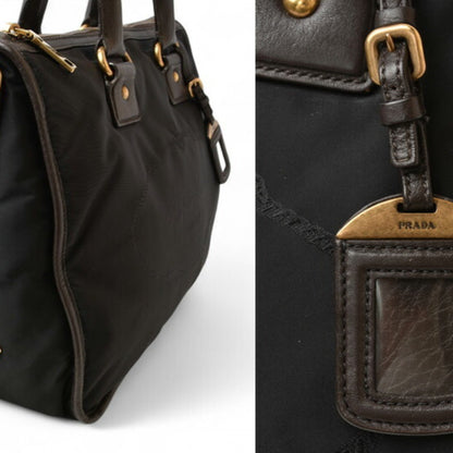Prada Nylon Black Handbags