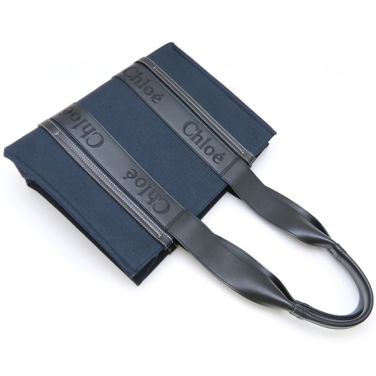 Chloé Linen Blue Handbags