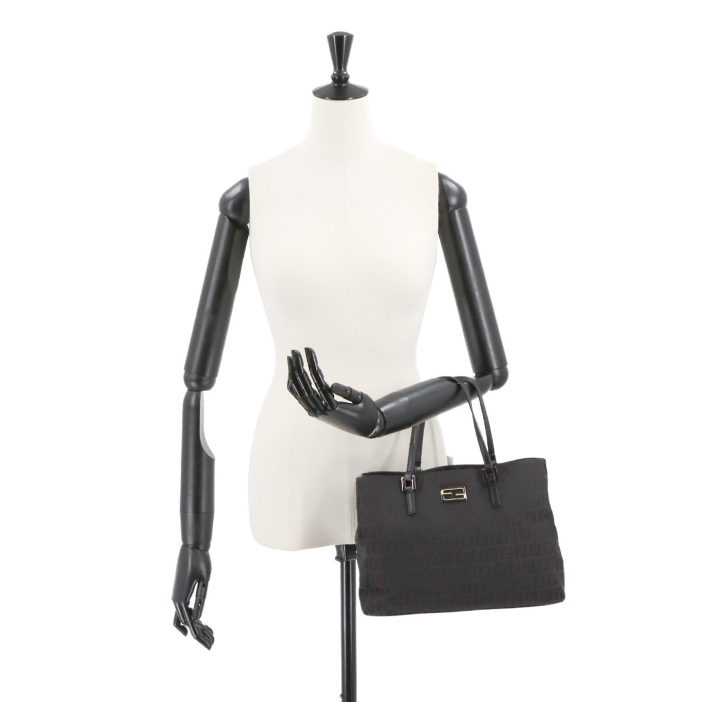 Fendi Canvas Black Tote Bags