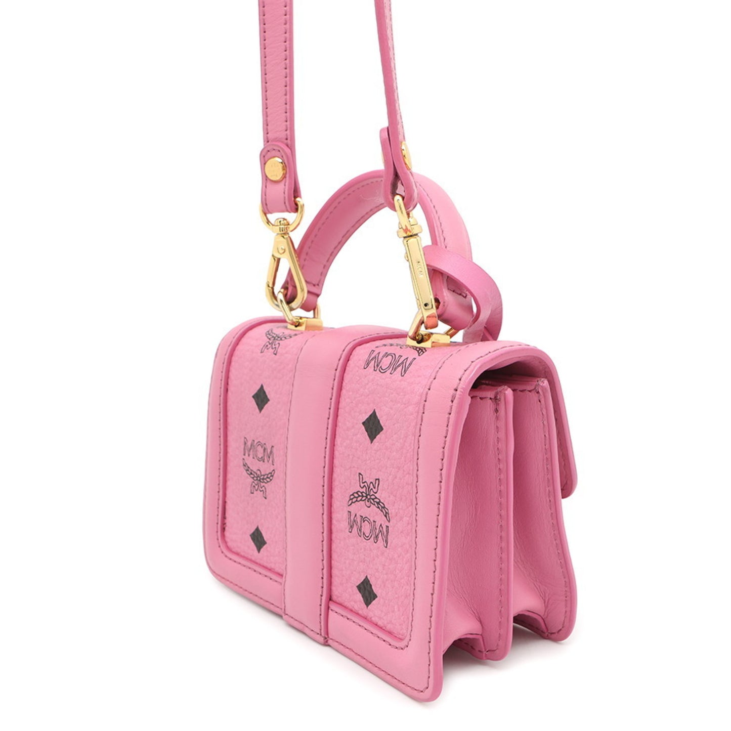 Mcm Rhinestones Pink Handbags