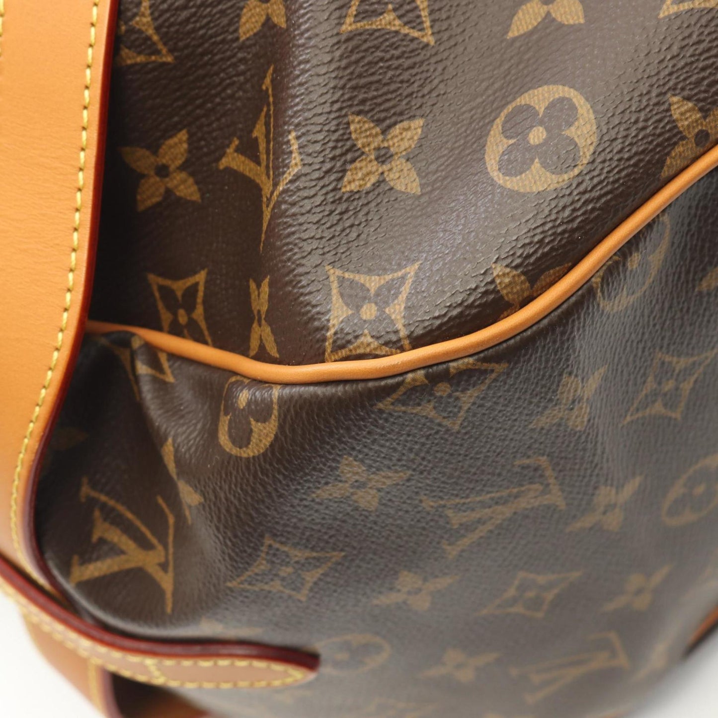 Louis Vuitton Coated Canvas Brown Travel Bags