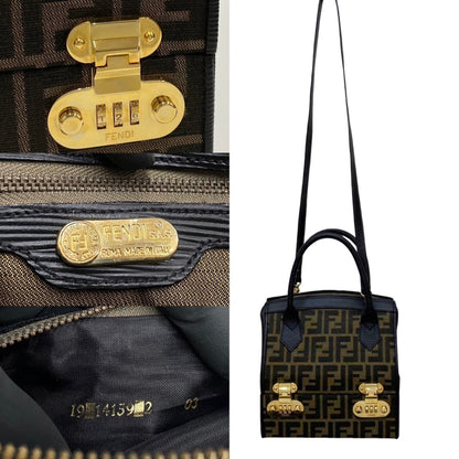 Fendi Canvas Black Handbags