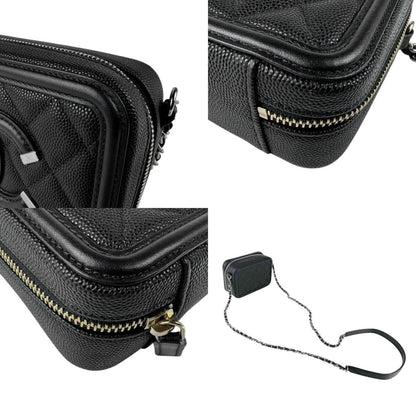 Chanel Caviar Black Shoulder Bags