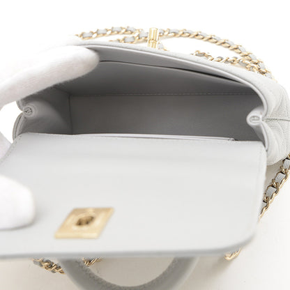 Chanel Calfskin Gray Handbags