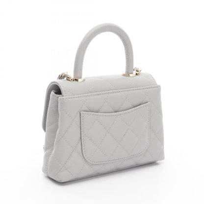 Chanel Calfskin Gray Shoulder Bags