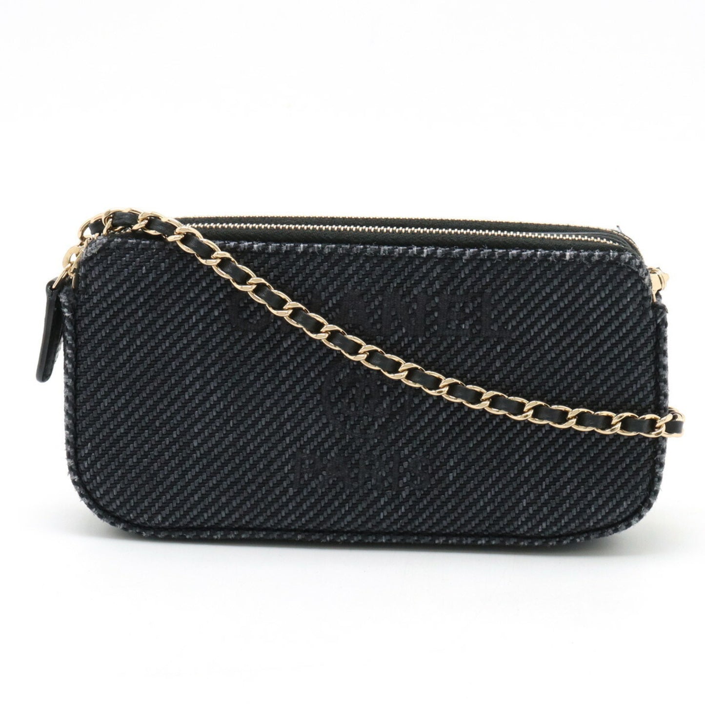 Chanel Canvas Blue Clutch Bags