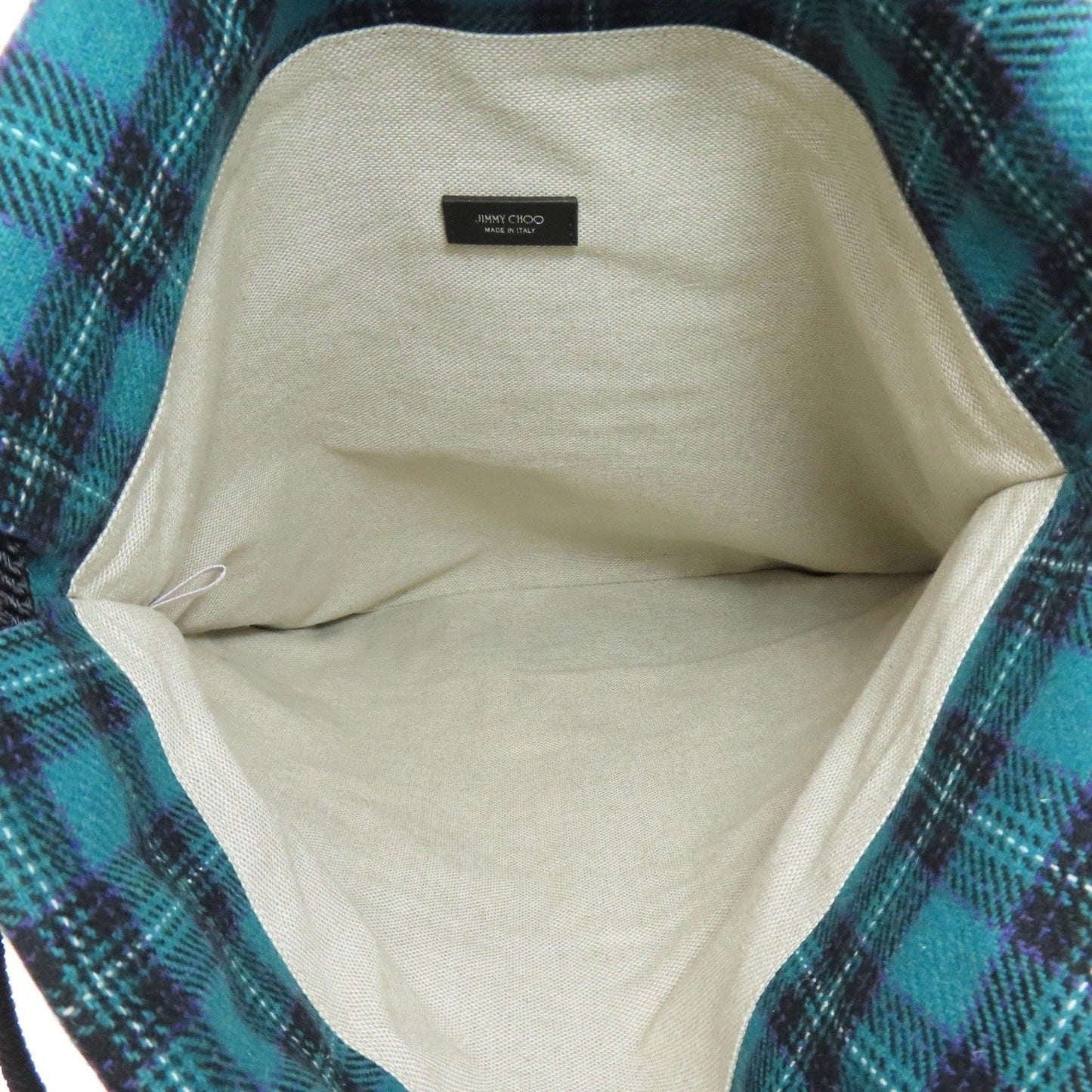 Jimmy Choo Canvas Green Backpacks