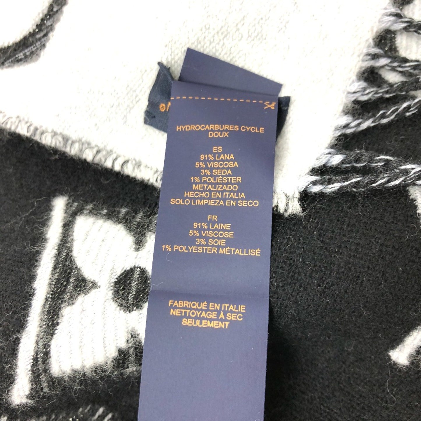 Louis Vuitton Wool Black Scarves