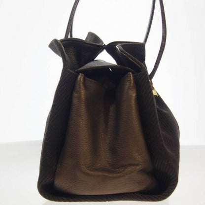 Bvlgari Canvas Brown Tote Bags