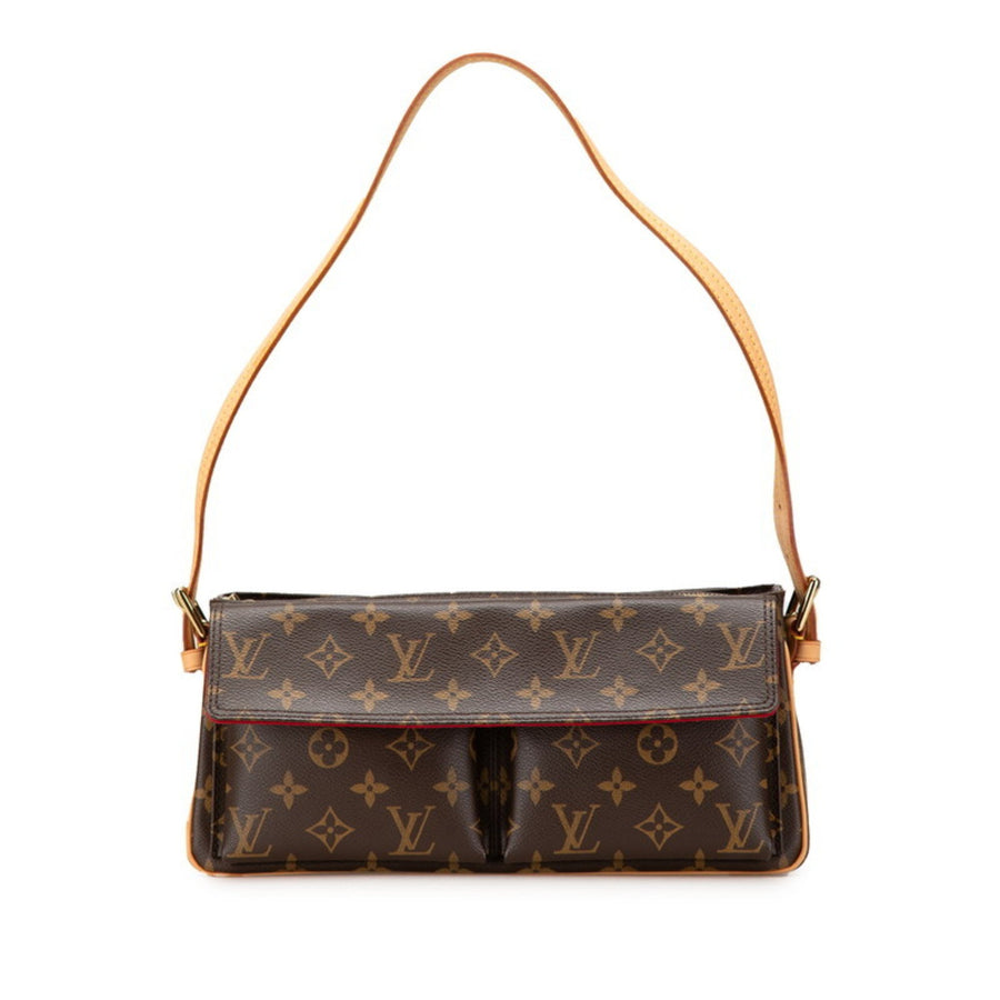 Louis Vuitton Pvc Brown Shoulder Bags