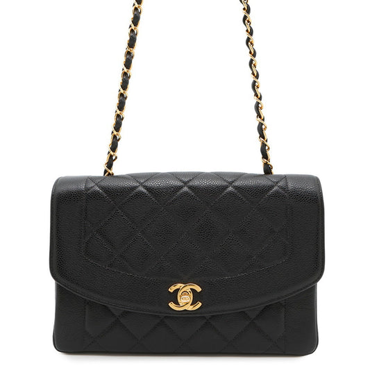 Chanel Calfskin Black Shoulder Bags