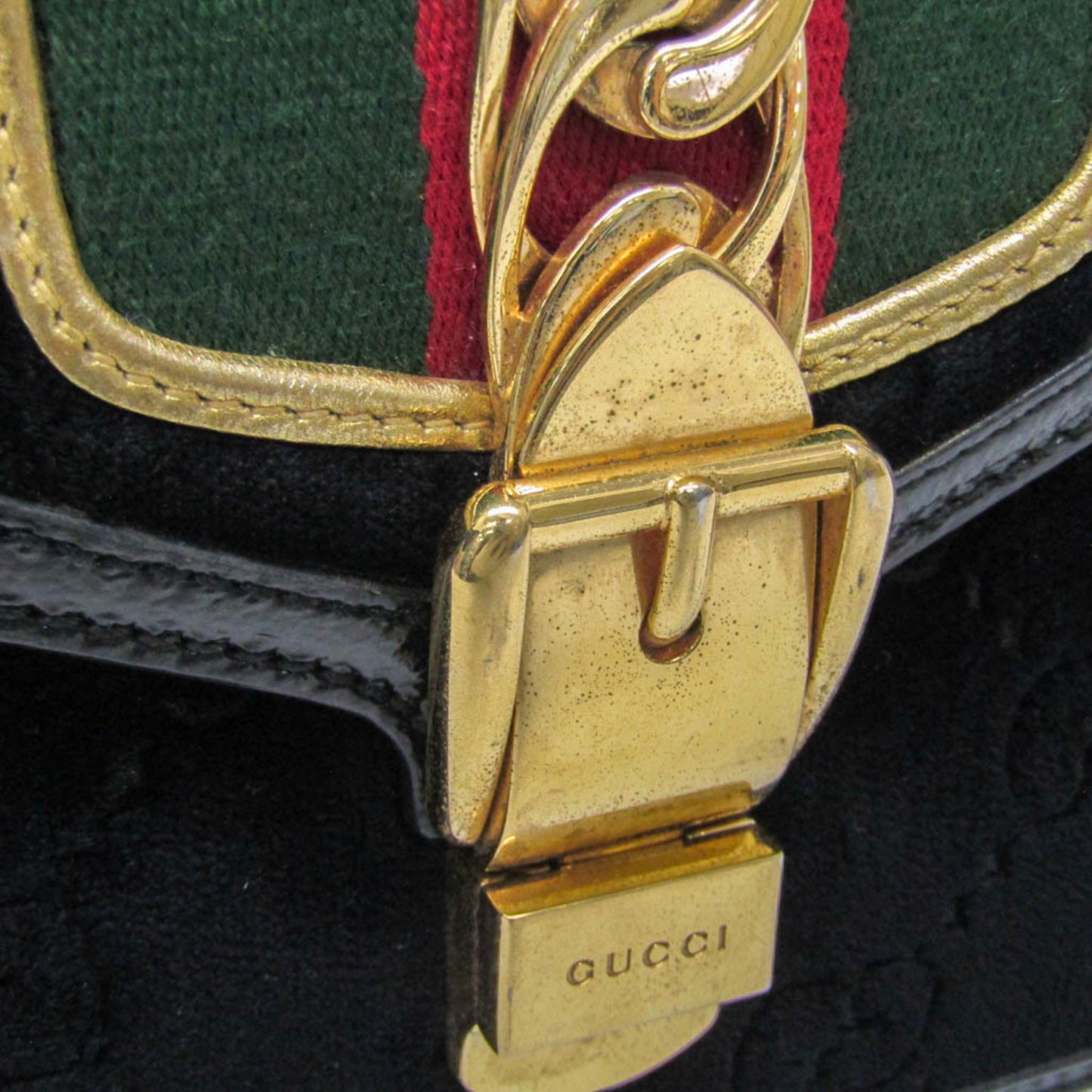 Gucci Velvet Black Handbags