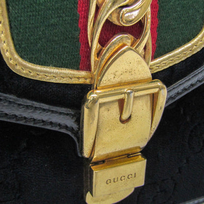 Gucci Velvet Black Handbags