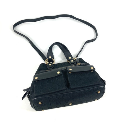Bvlgari Canvas Black Handbags