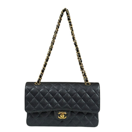 Chanel Calfskin Black Shoulder Bags