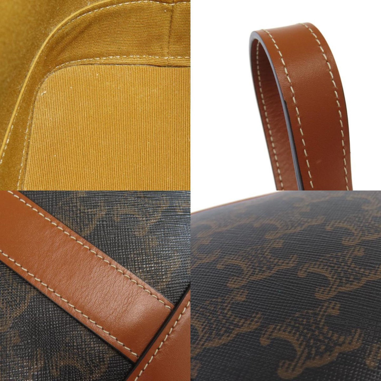 Celine Pvc Brown Shoulder Bags