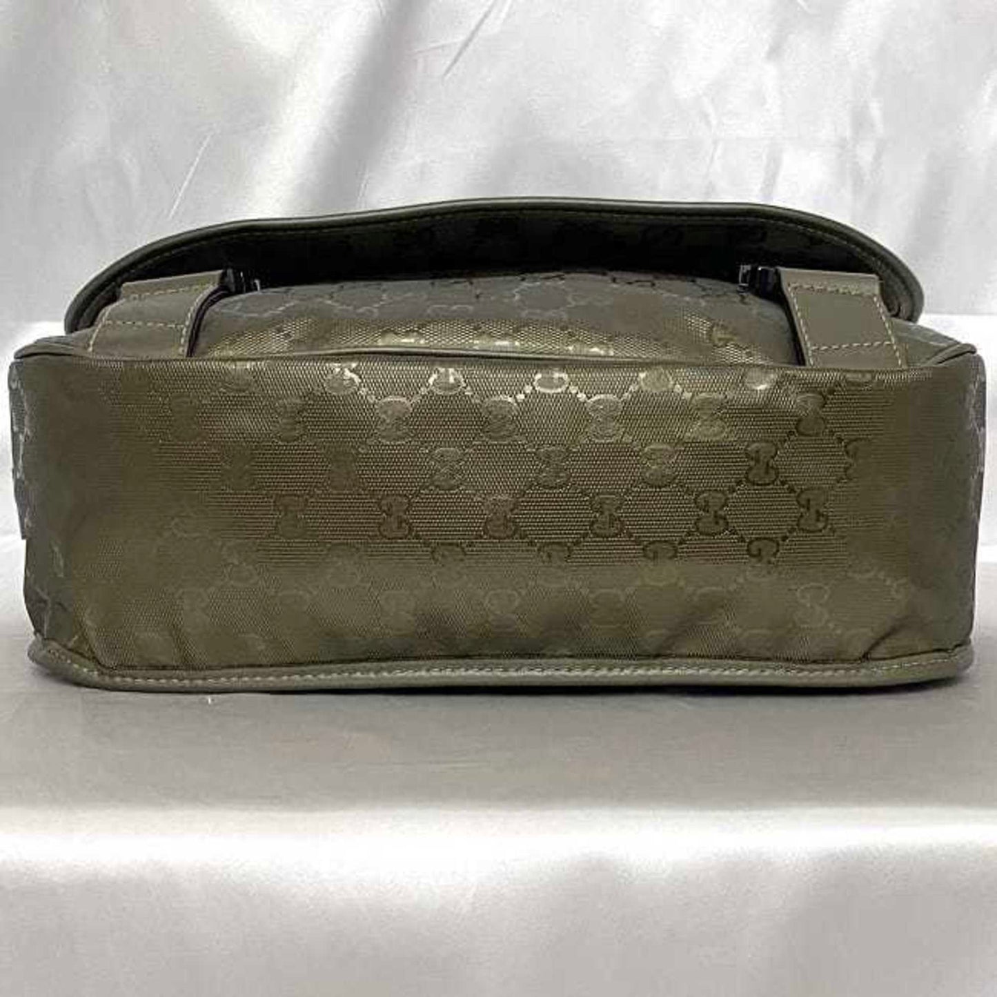 Gucci Coated Canvas Green Shoulder Bags