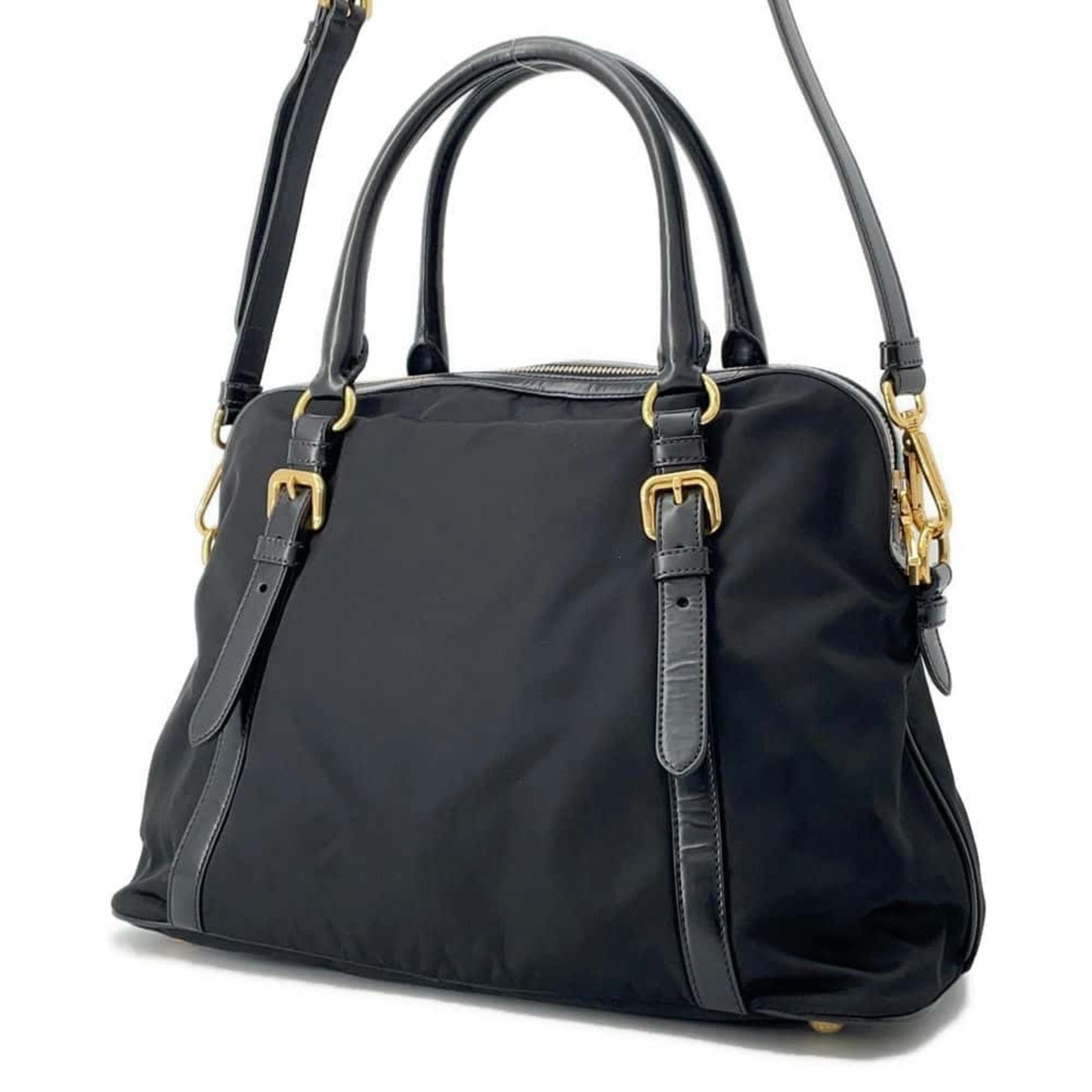 Prada Nylon Black Handbags