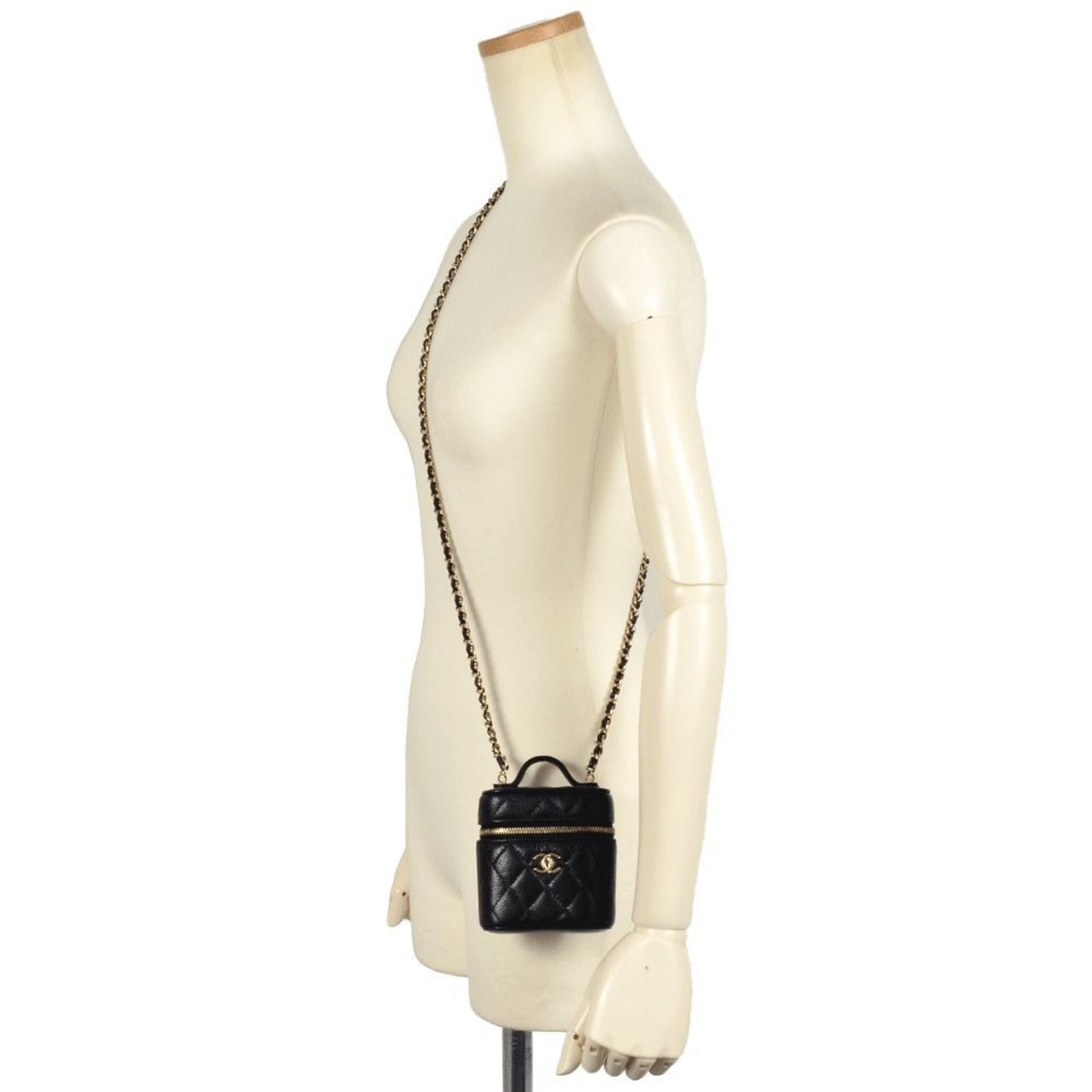 Chanel Calfskin Black Shoulder Bags