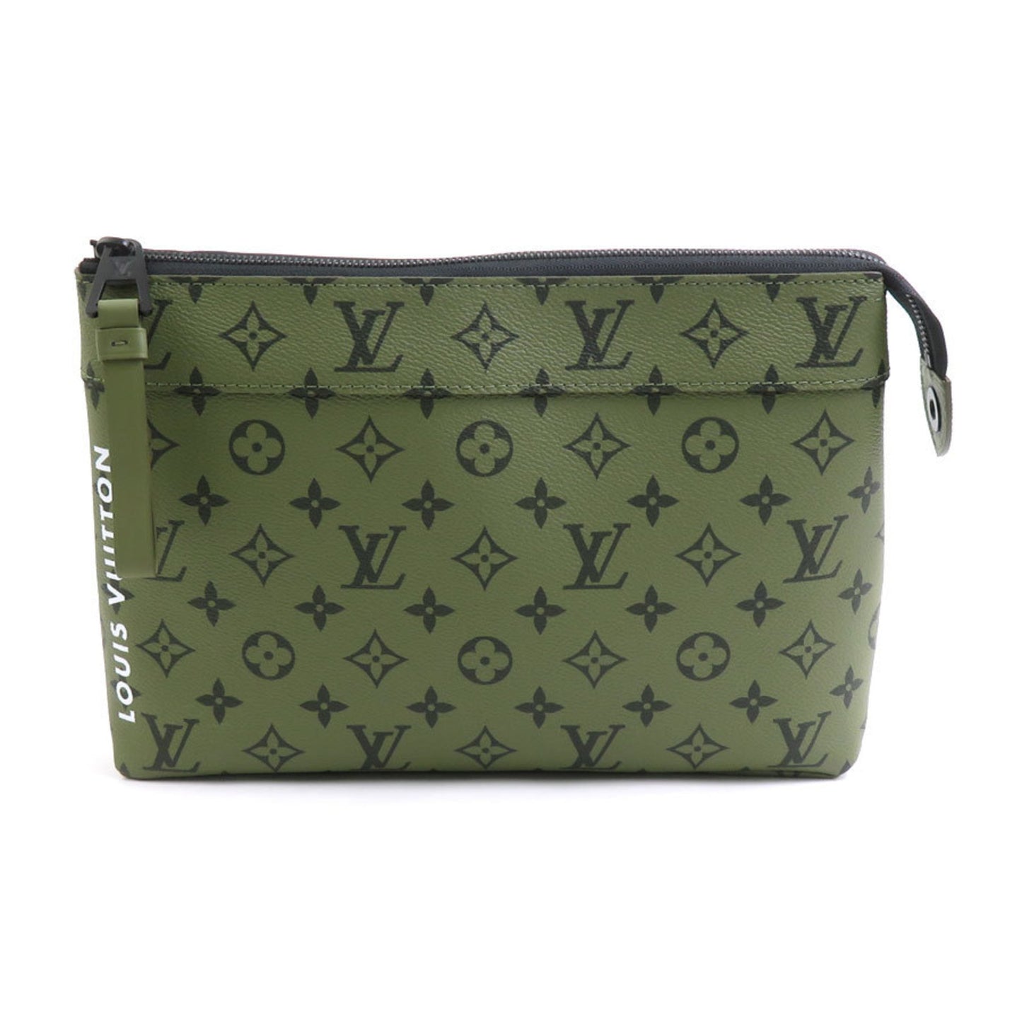 Louis Vuitton Monogram Canvas Green Clutch Bags