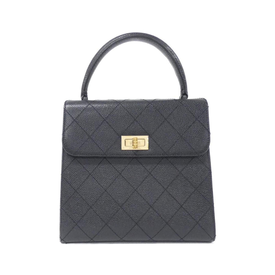 Chanel Calfskin Black Handbags