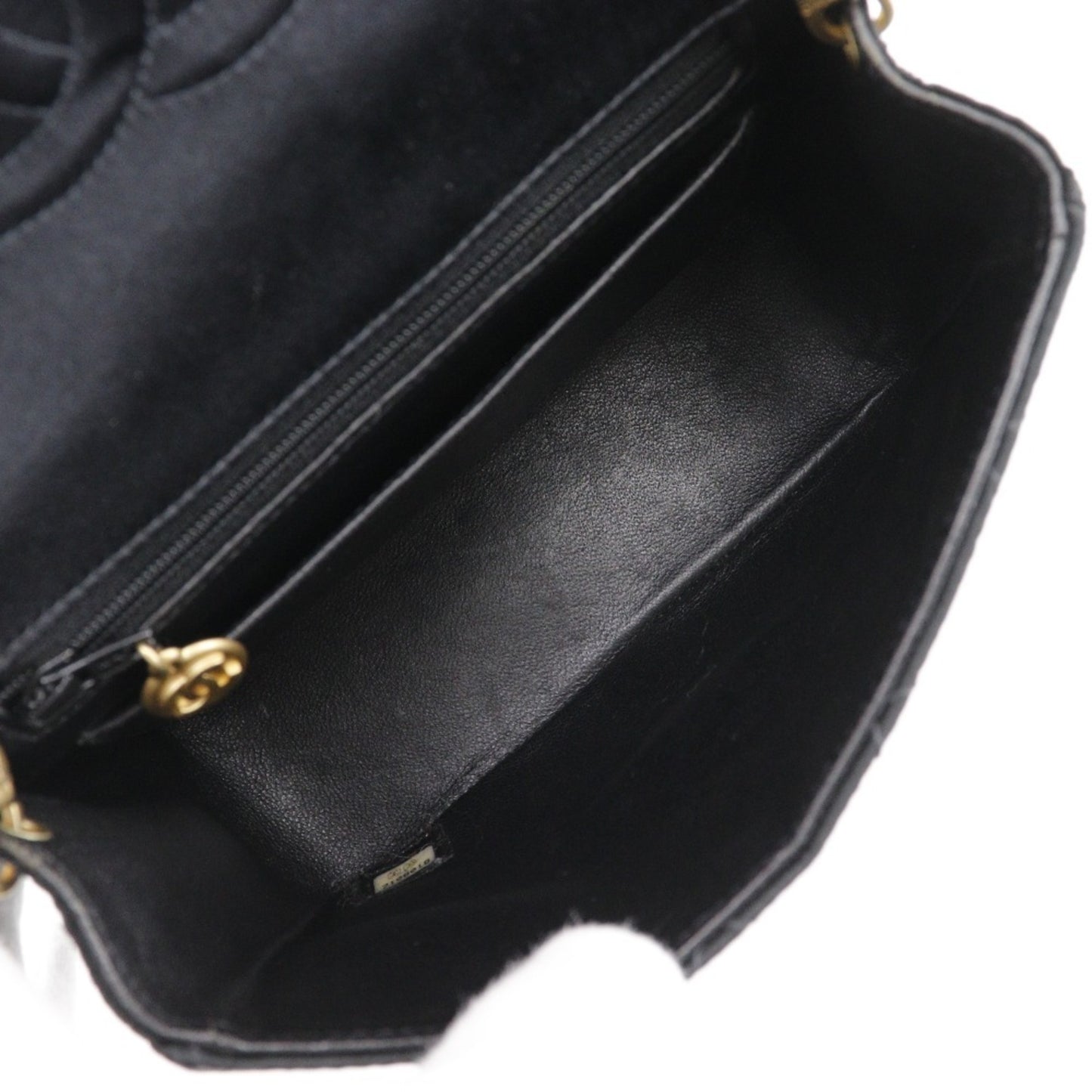 Chanel Satin Black Shoulder Bags