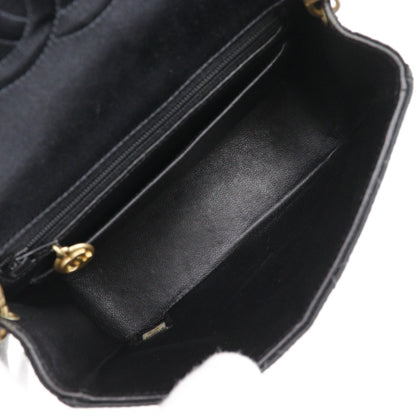 Chanel Satin Black Shoulder Bags