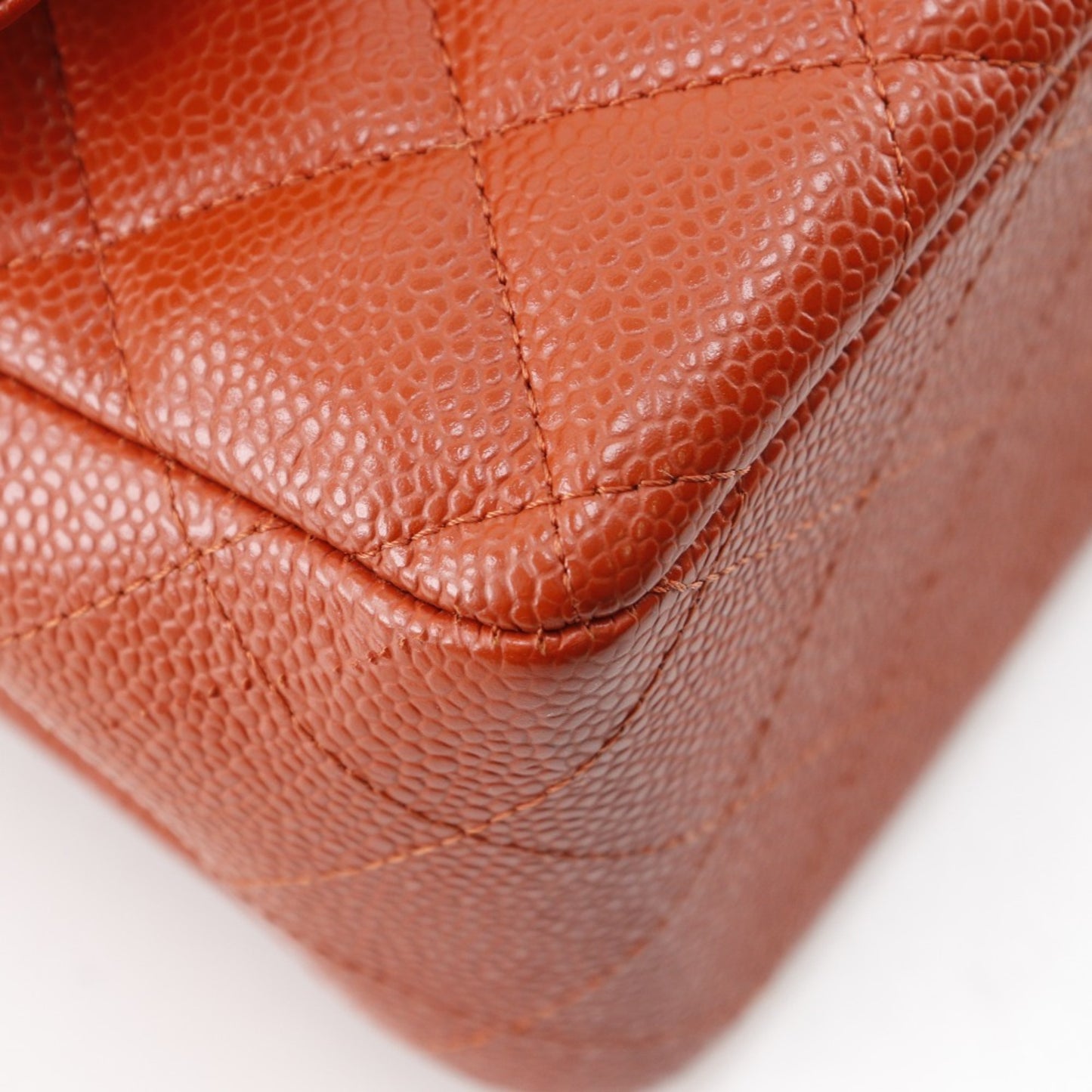 Chanel Calfskin Orange Shoulder Bags